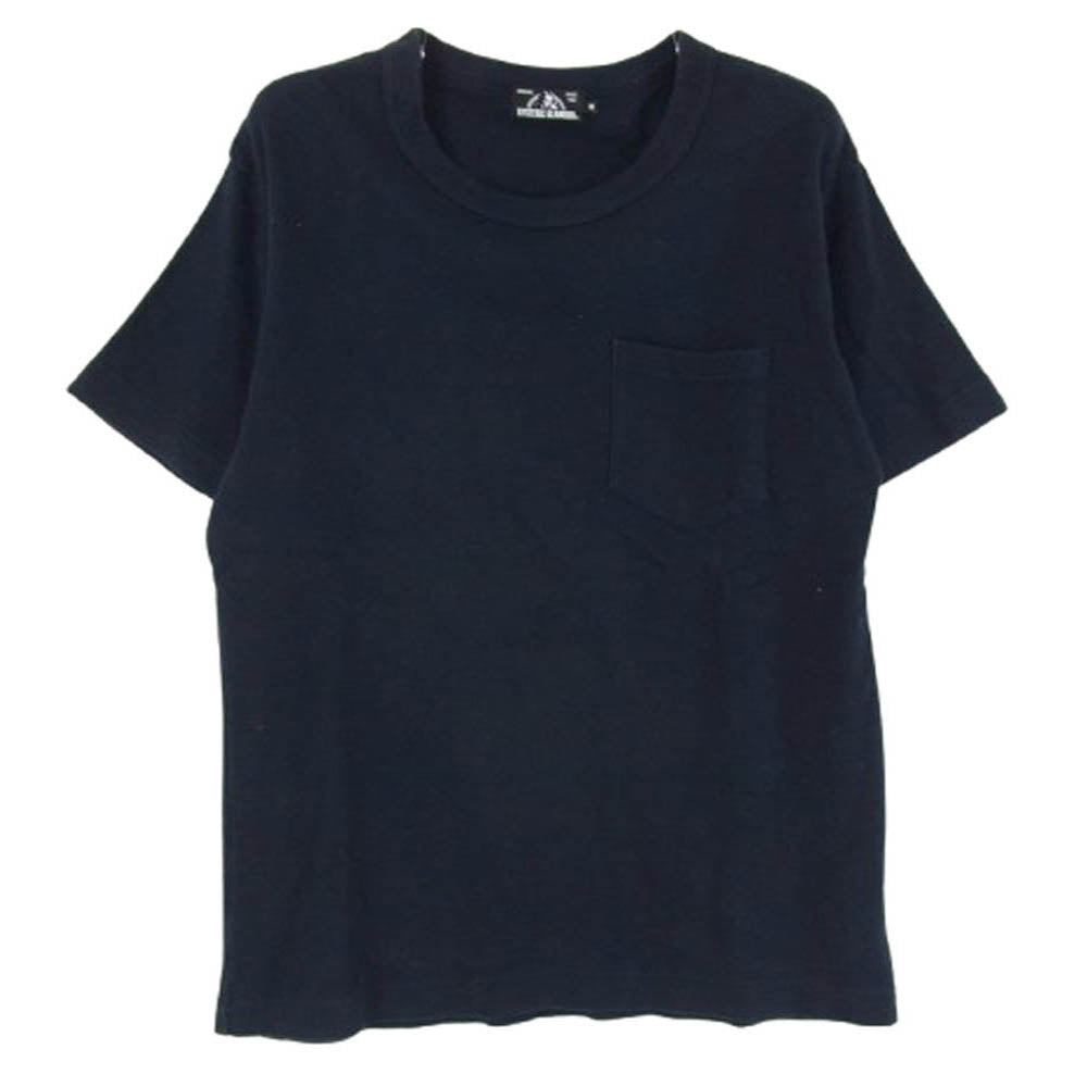 HYSTERIC GLAMOUR ヒステリックグラマー 02191CT30 HYS CLUB ポケット付き クルーネック 半袖 Tシャツ ダークネイビー系 M【中古】