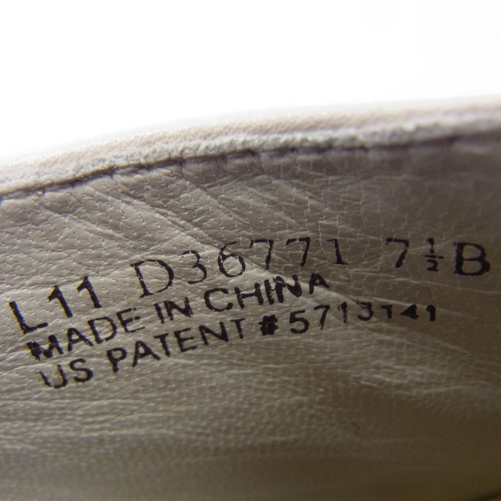 COLE HAAN コールハーン D36771 LUCINDA AIR OX PUMP レザー ウィングチップ ハイヒール パンプス オフホワイト系 7.5【中古】