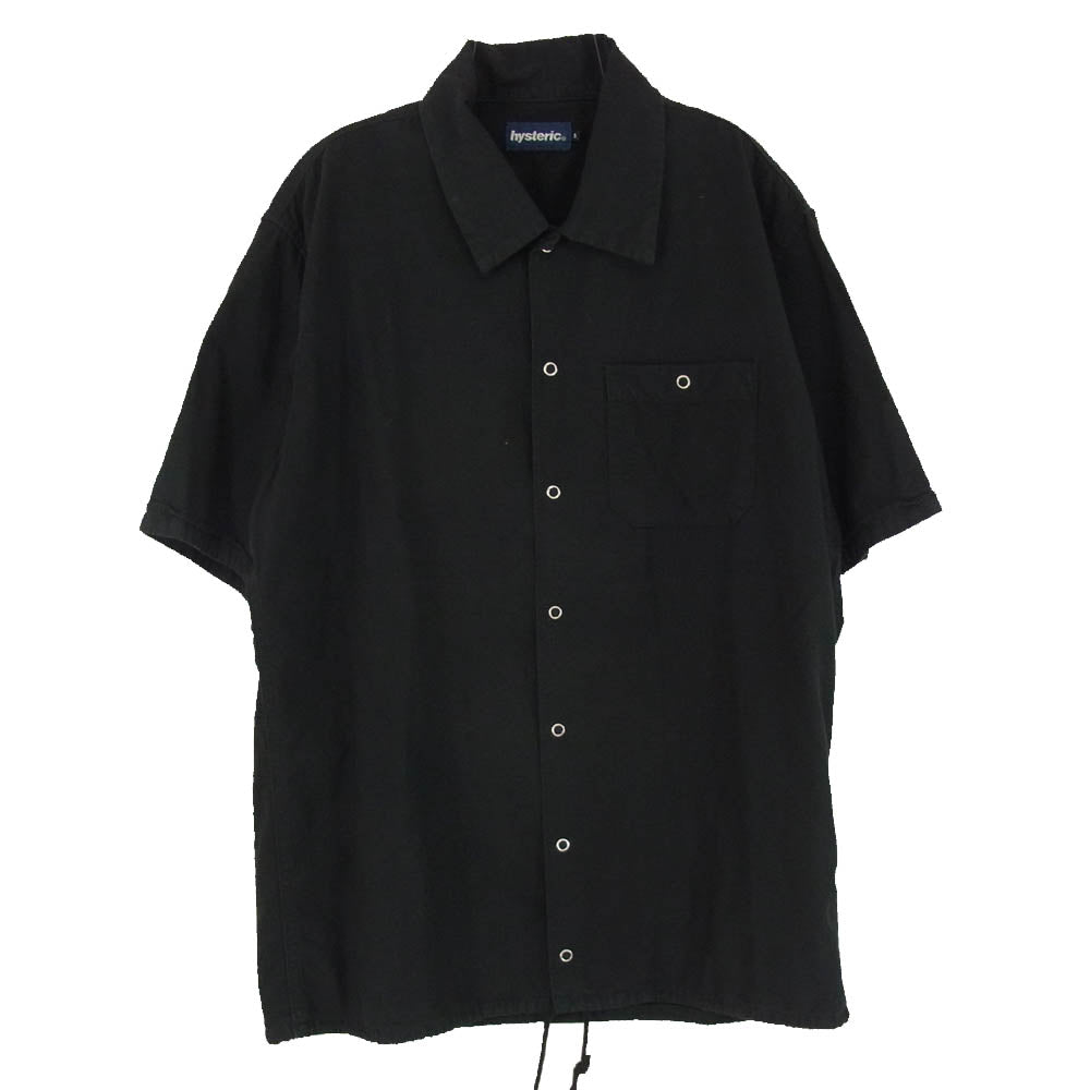 HYSTERIC GLAMOUR ヒステリックグラマー 02202AH06 LAID BACK レイドバック エンジニア 半袖 シャツ ブラック系 S【中古】