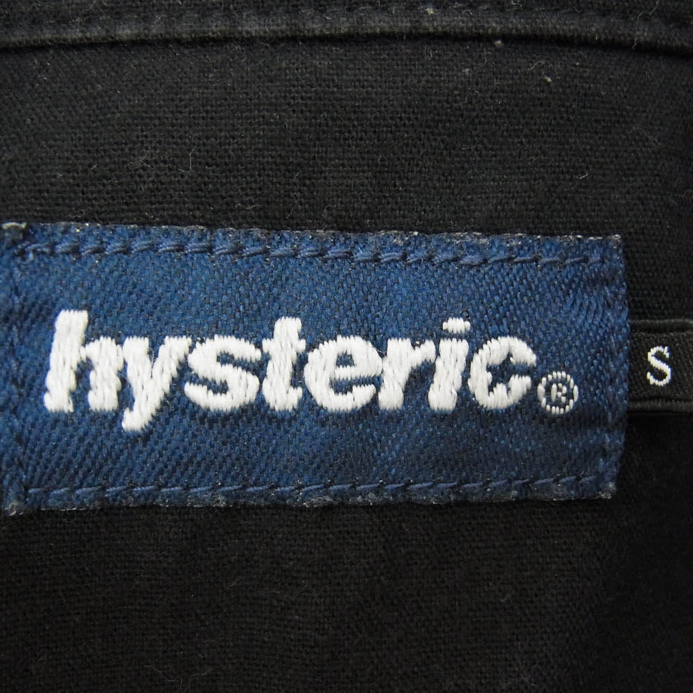 HYSTERIC GLAMOUR ヒステリックグラマー 02202AH06 LAID BACK レイドバック エンジニア 半袖 シャツ ブラック系 S【中古】