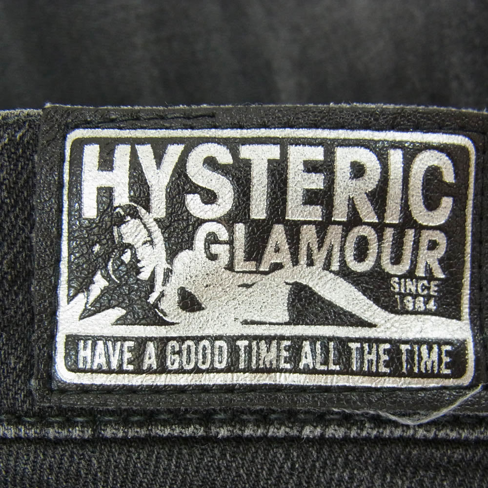 HYSTERIC GLAMOUR ヒステリックグラマー 0261AP14 スタッズ ダメージ加工 デニムパンツ ジーンズ ブラック系 30【中古】