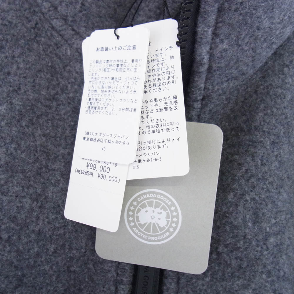 CANADA GOOSE カナダグース 7049MB Black Label Lawson Jacket Kind Fleece ローソンジャケット カインドフリース グレー系 M【極上美品】【中古】