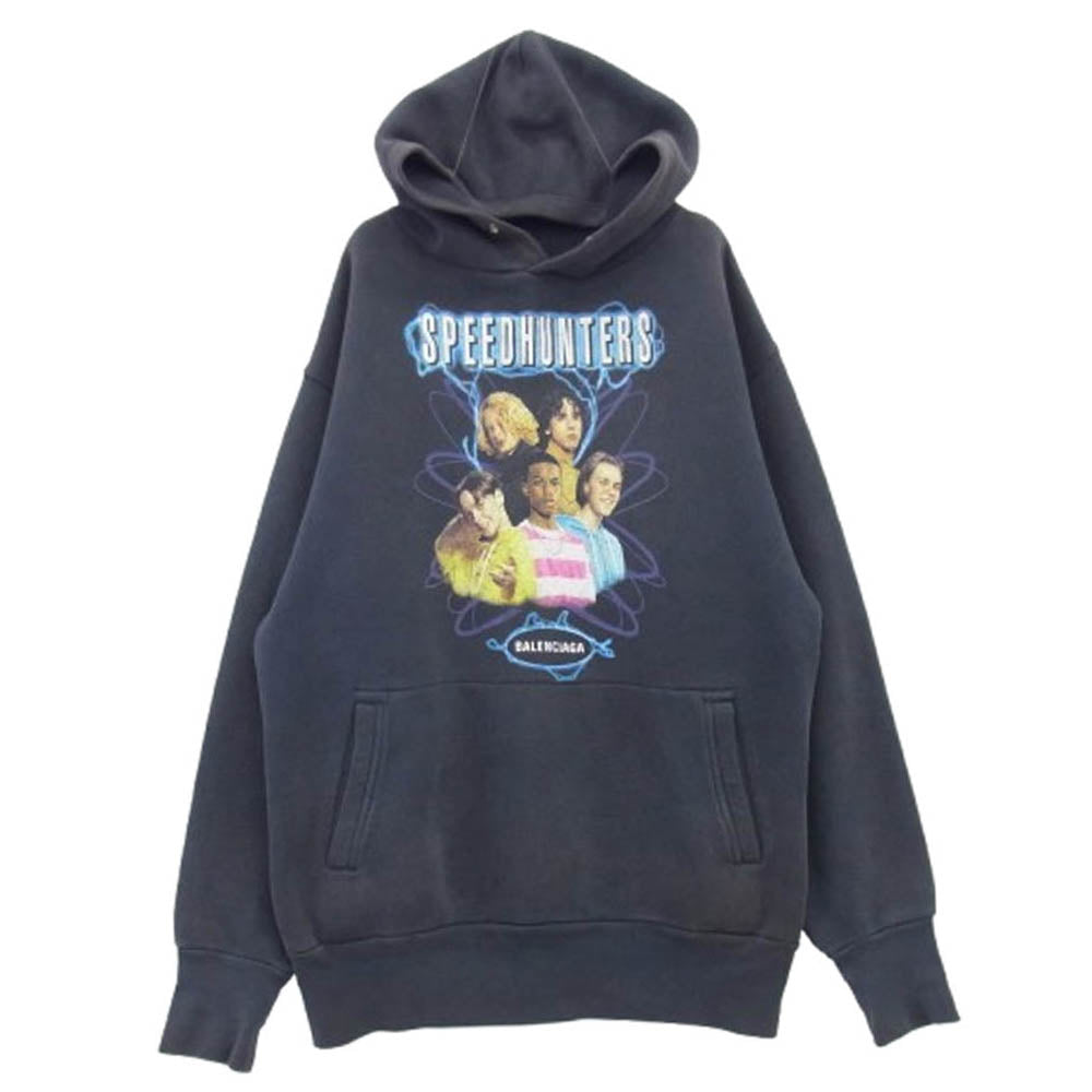BALENCIAGA バレンシアガ 19AW 541707 TCV37 SPEED HUNTERS スピードハンターズ スウェット プルオーバー パーカー フーディー グレー系 S【中古】