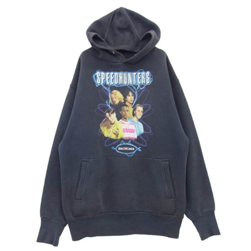 BALENCIAGA バレンシアガ 19AW 541707 TCV37 SPEED HUNTERS スピードハンターズ スウェット プルオーバー パーカー フーディー グレー系 S【中古】