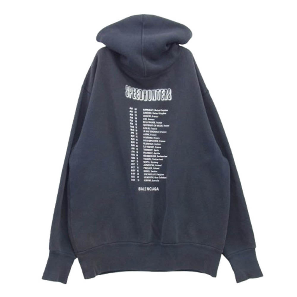 BALENCIAGA バレンシアガ 19AW 541707 TCV37 SPEED HUNTERS スピードハンターズ スウェット プルオーバー パーカー フーディー グレー系 S【中古】