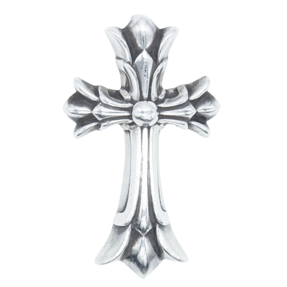 CHROME HEARTS クロムハーツ（原本有） DBL CH CRS SML スモールダブルCHクロス ペンダント ネックレス トップ シルバー系【中古】