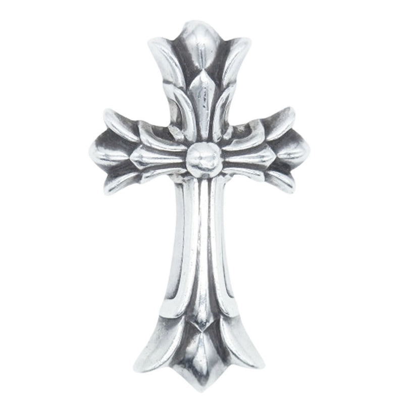 CHROME HEARTS クロムハーツ（原本有） DBL CH CRS SML スモールダブルCHクロス ペンダント ネックレス トップ シルバー系【中古】