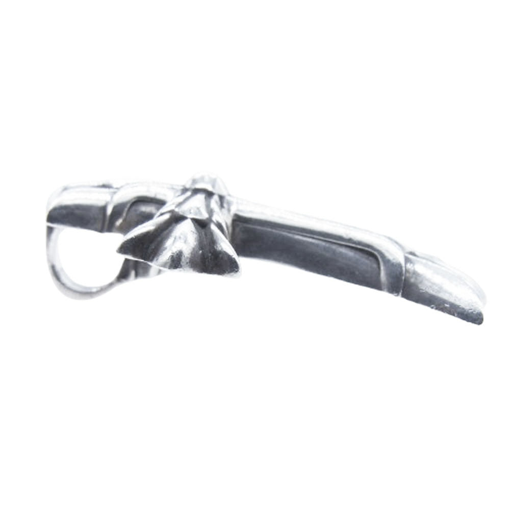 CHROME HEARTS クロムハーツ（原本有） DBL CH CRS SML スモールダブルCHクロス ペンダント ネックレス トップ シルバー系【中古】