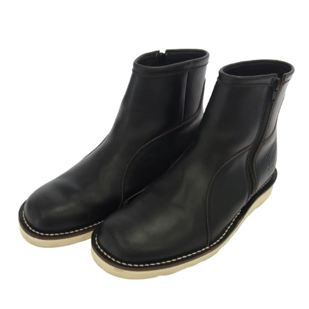 Danner ダナー D-4107 WORKFORCE ワークフォース サイドジップ ワークブーツ ブラック系 8【中古】