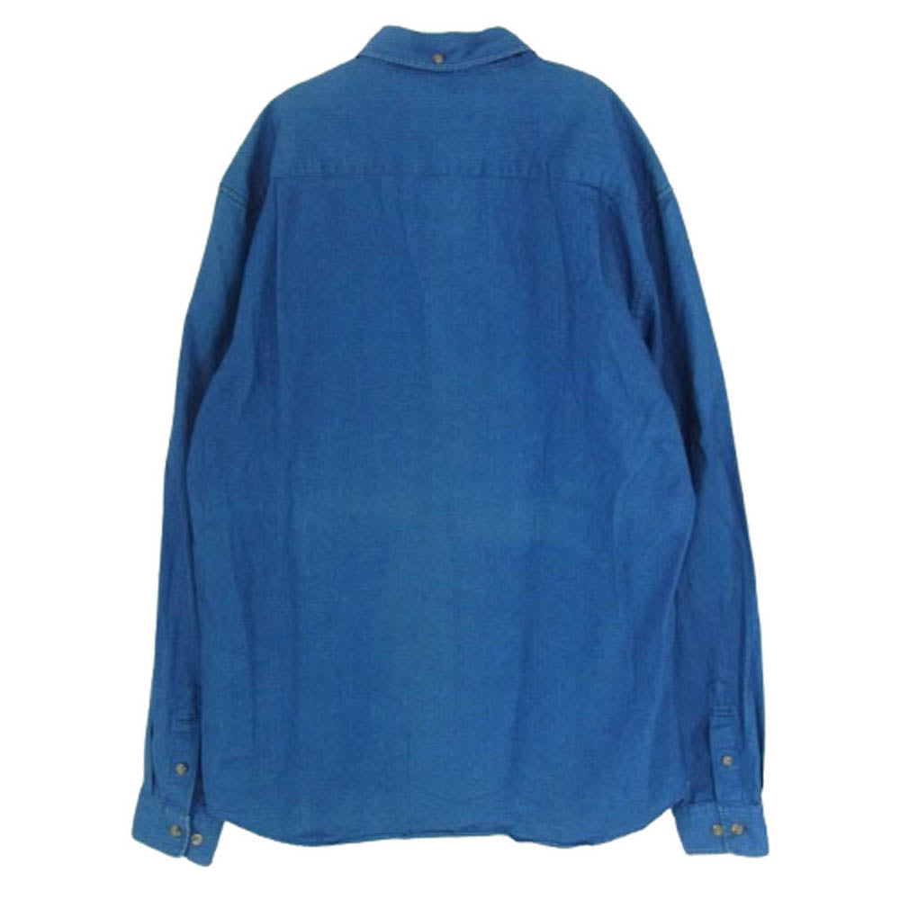 Supreme シュプリーム Denim Shirt BD ボタンダウン 長袖 デニムシャツ インディゴブルー系 M【中古】