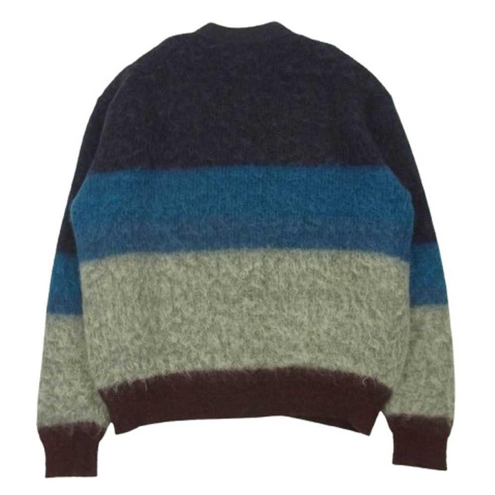 YOKE ヨーク 23AW YK23FW0571S MOHAIR BORDER CARDIGAN モヘア ボーダー カーディガン ダークネイビー系 ブルー系 グレー系 2【中古】
