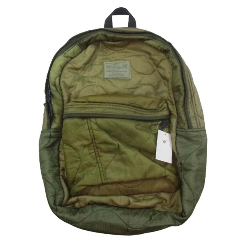 アス M-65 Quilted Back Packs キルテッド バックパック リュック バッグ カーキ系【新古品】【未使用】【中古】