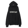 FEAR OF GOD フィアオブゴッド ESSENTIALS エッセンシャルズ FRONT LOGO KNIT HOODIE フロントロゴ ニット フーディ パーカー ブラック系 M【極上美品】【中古】
