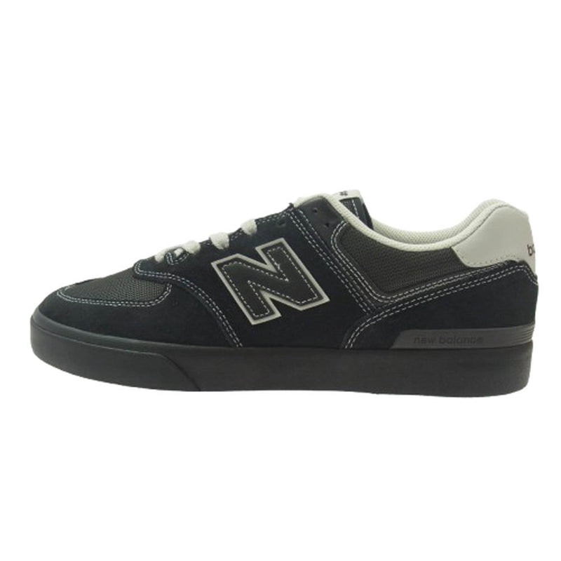 NEW BALANCE ニューバランス MM574VBB NUMERIC ヌメリック 574 バルカナイズ ローカット スニーカー ブラック系 グレー系 28.5cm【中古】