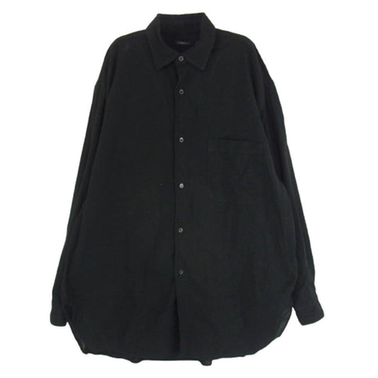 COMOLI コモリ 25SS B01-02013 オックス シャツ ブラック系 2【中古】
