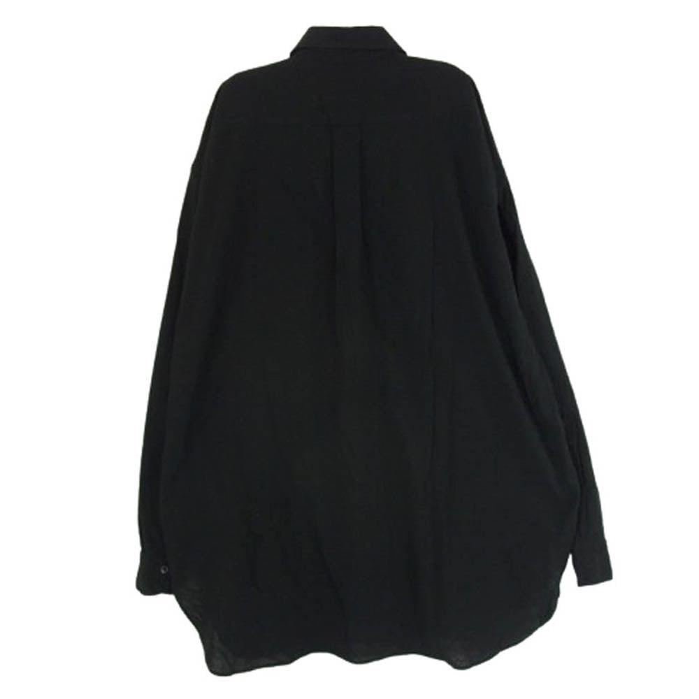 COMOLI コモリ 25SS B01-02013 オックス シャツ ブラック系 2【中古】