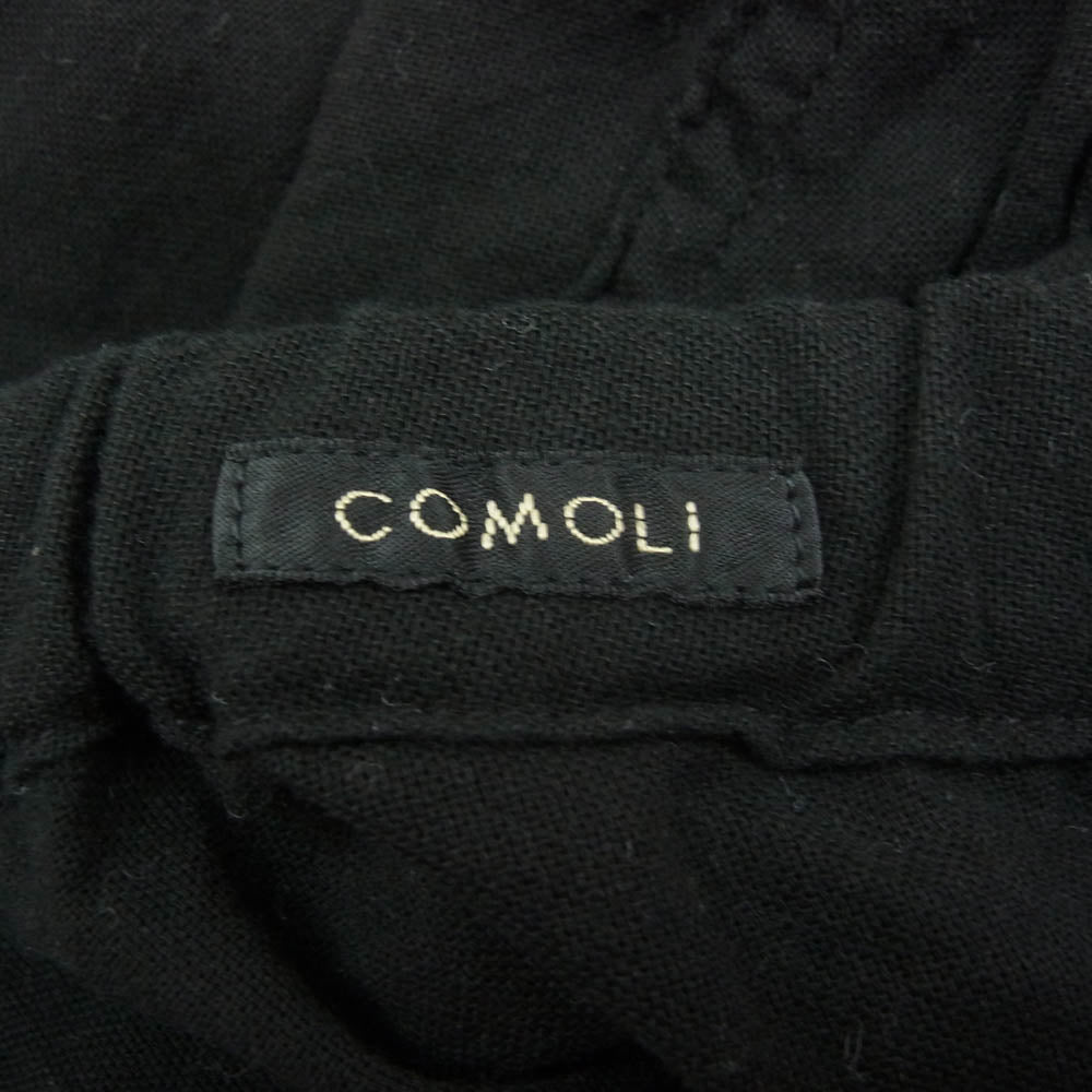 COMOLI コモリ B01-03010 オックス ドローストリング パンツ ブラック系 2【中古】