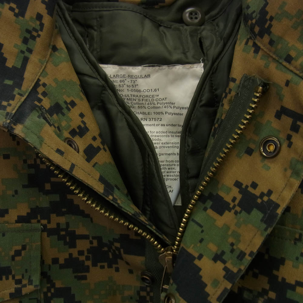 ロスコ ROTHCO URTRA FORCE FIELD COAT ライナー付 ミリタリー ジャケット グリーン系 3XL【中古】