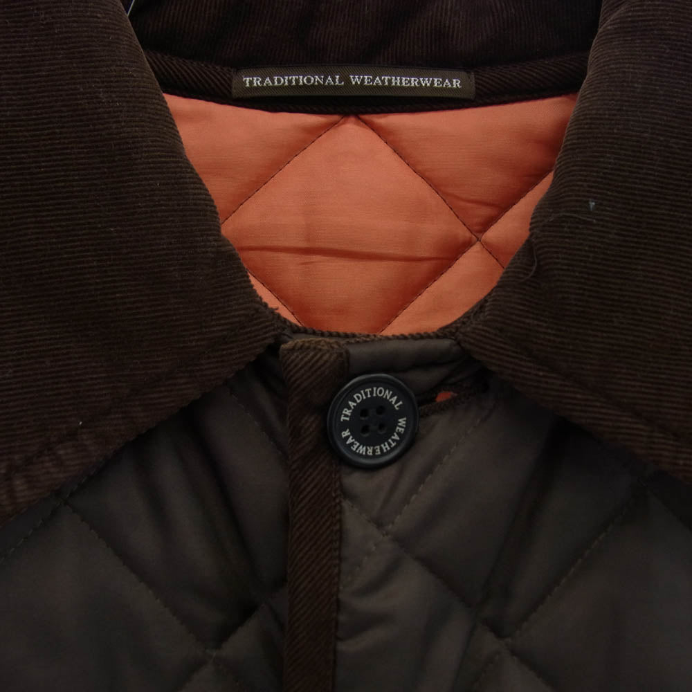 Traditional Weatherwear トラディショナルウェザーウェア WAVERLY HOOD 中綿キルティングジャケット ブラウン系 38【中古】
