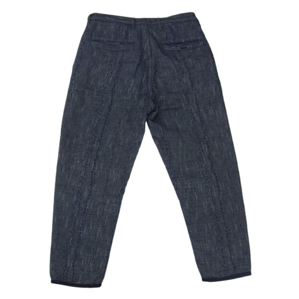 PORTER CLASSIC ポータークラシック NEW SASHIKO CROPPED PANTS ニュー 刺し子 クロップド パンツ グレー系 S【中古】