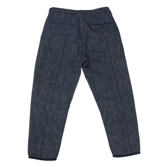PORTER CLASSIC ポータークラシック NEW SASHIKO CROPPED PANTS ニュー 刺し子 クロップド パンツ グレー系 S【中古】