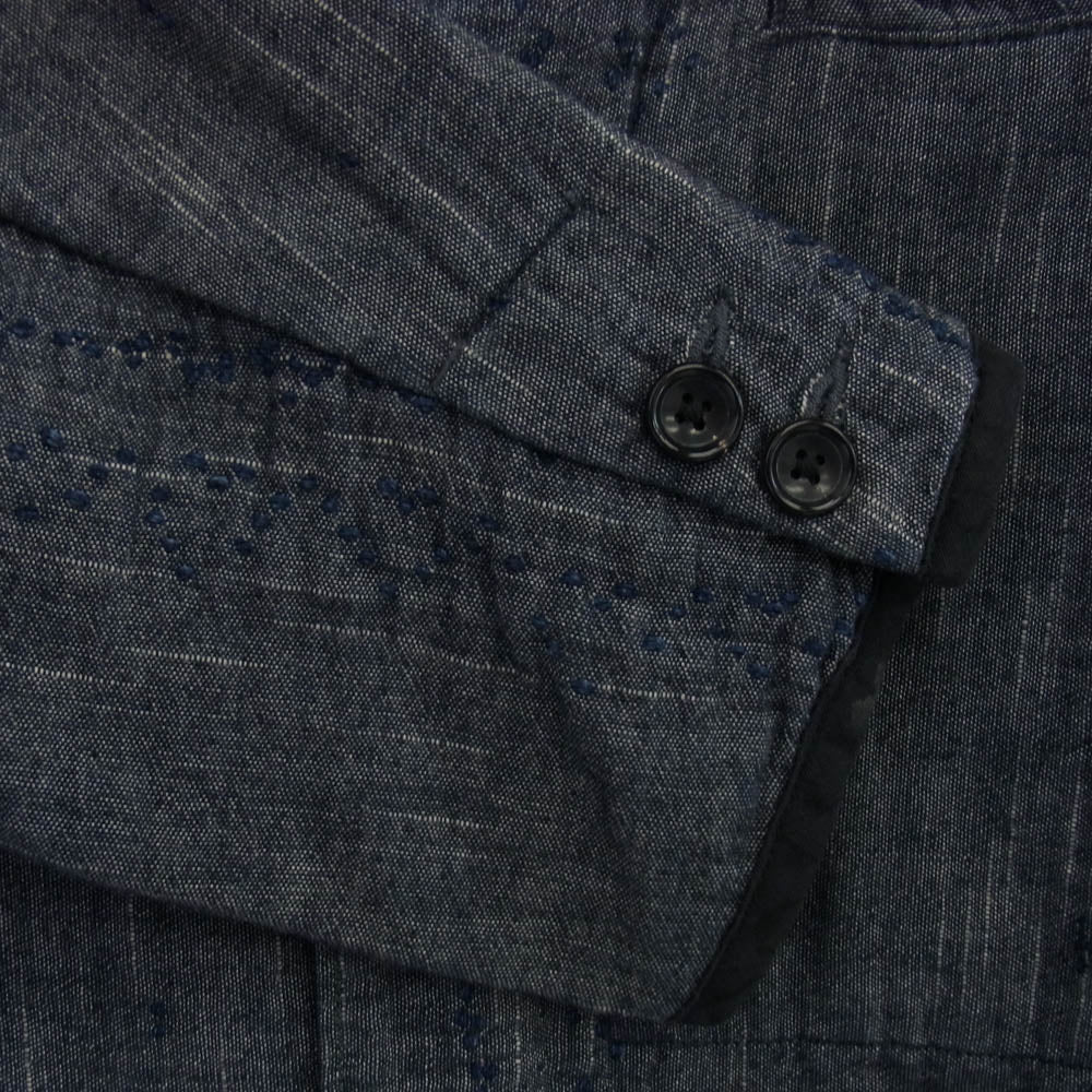 PORTER CLASSIC ポータークラシック NEW SASHIKO TAILORED JACKET ニュー 刺し子 テーラードジャケット グレー系 S【中古】