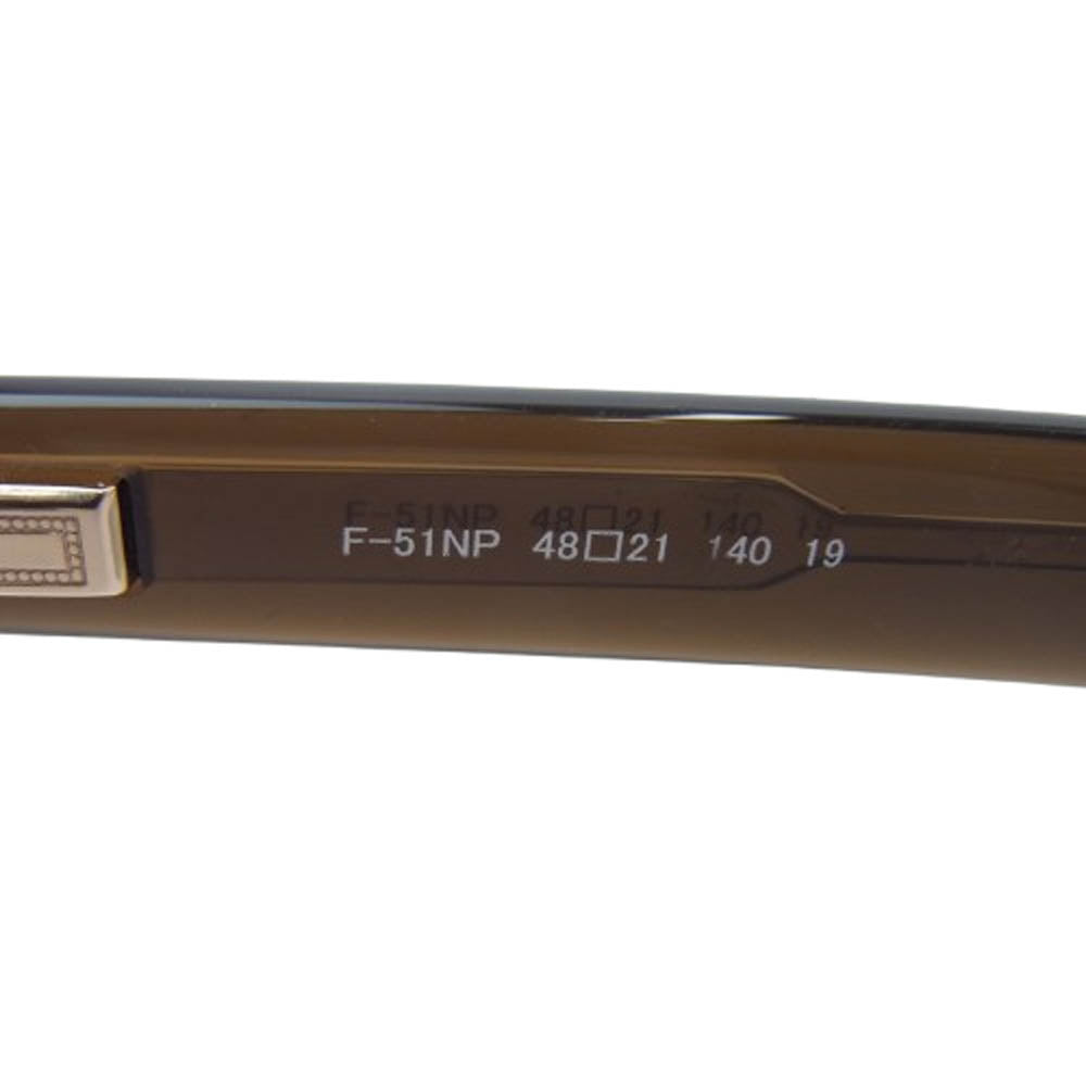 フォーナインズ F-51NP FEEL SUN ウェリントンシェイプ サングラス メガネ アイウェア ブラウン系 48□21 140【中古】