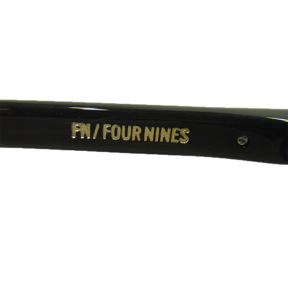フォーナインズ FN-1251 ウェリントンシェイプ セルフレーム メガネ アイウェア ブラック系 51□19 145【中古】