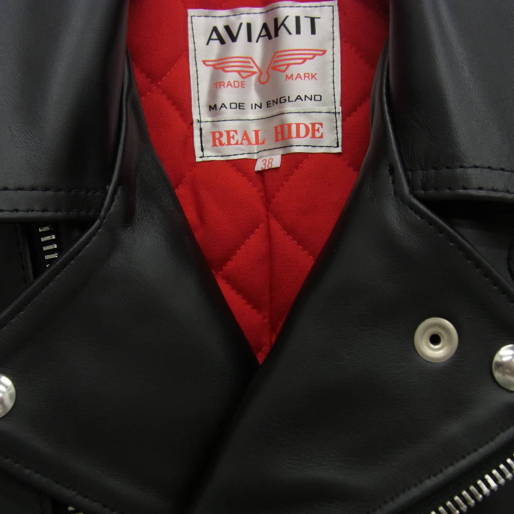 Lewis Leathers ルイスレザー 441T Cyclone サイクロン タイトフィット レザー ダブルライダースジャケット ブラック系 38【美品】【中古】