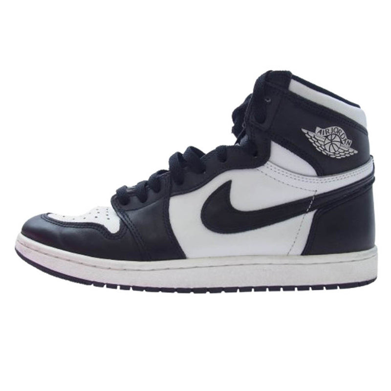 NIKE AIR JORDAN ナイキ ジョーダン BQ4422-001 Air Jordan 1 High 85 AJ1 エアジョーダン ハイ スニーカー ブラック系 ホワイト系 27.5cm【中古】