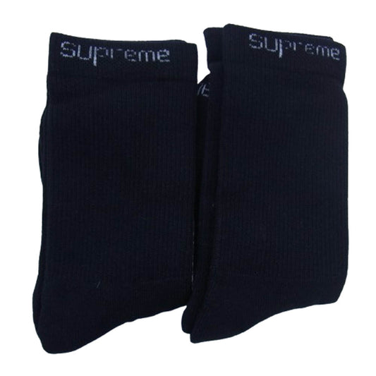 Supreme シュプリーム Hanes Crew Socks 4P ヘインズ ソックス 靴下 ブラック系【新古品】【未使用】【中古】