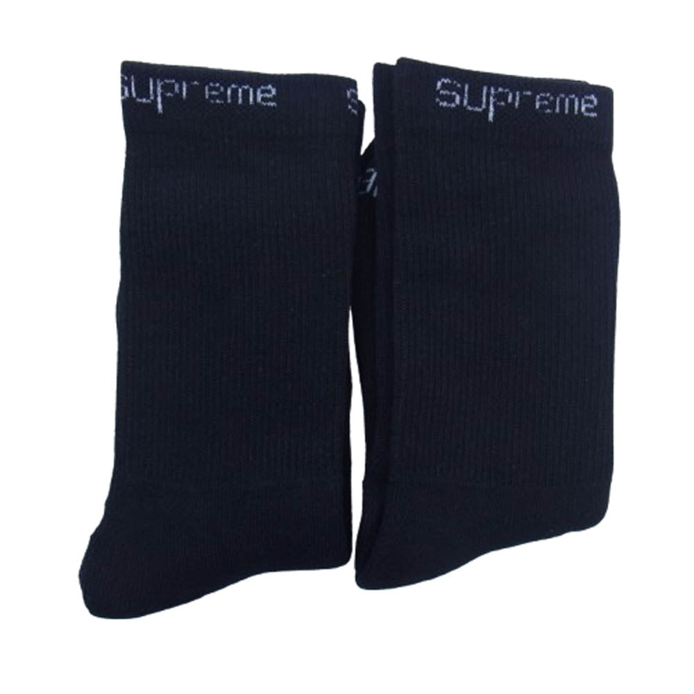 Supreme シュプリーム Hanes Crew Socks 4P ヘインズ ソックス 靴下 ブラック系【新古品】【未使用】【中古】