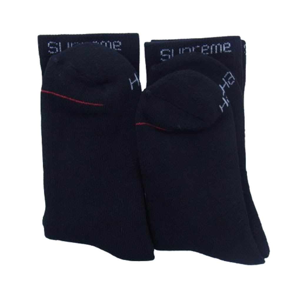 Supreme シュプリーム Hanes Crew Socks 4P ヘインズ ソックス 靴下 ブラック系【新古品】【未使用】【中古】