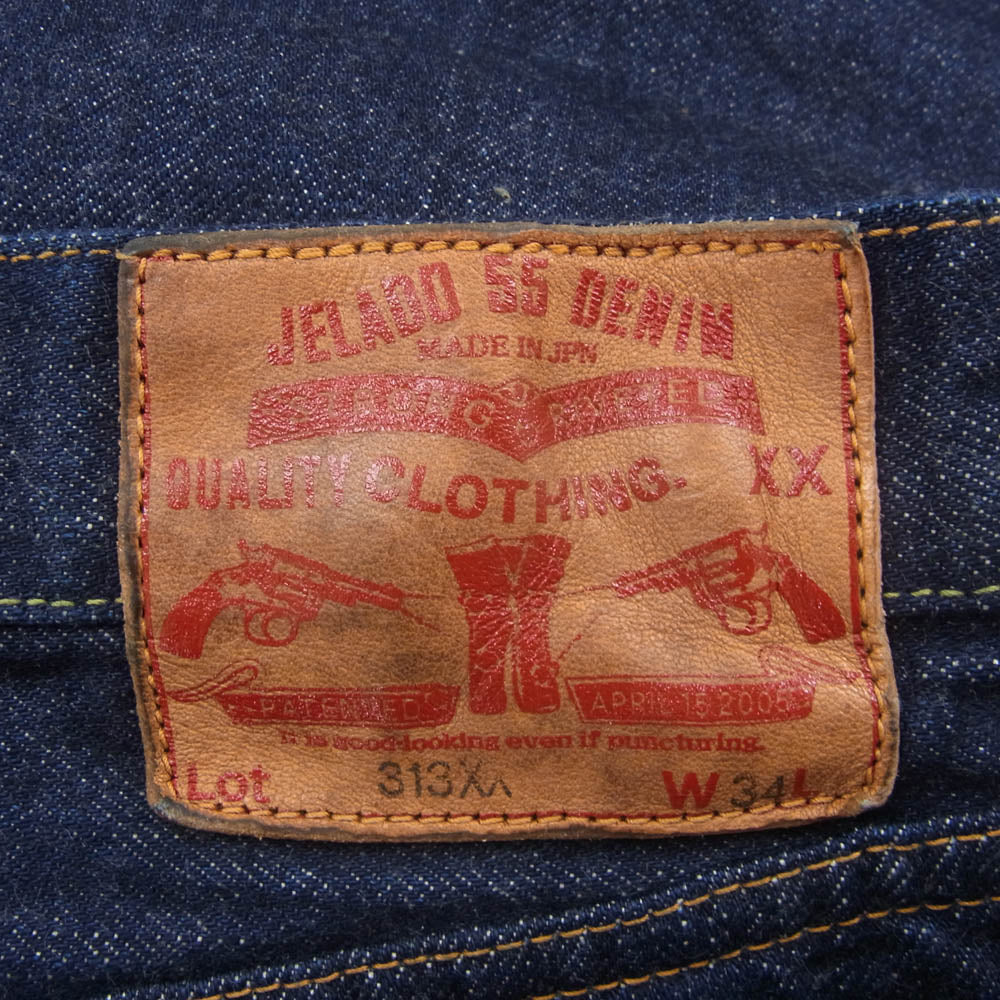 JELADO ジェラード JP94313 55Denim 55デニム 313XX Denim Pants デニムパンツ インディゴブルー系 W34【新古品】【未使用】【中古】
