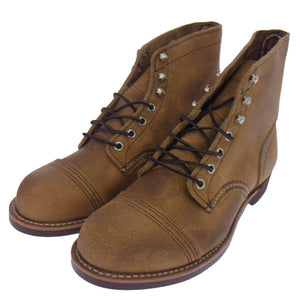 RED WING レッドウィング 8083 Iron Ranger アイアンレンジャー ブーツ ーソーンミュールスキナーラフアウト ブラウン系 US8D【新古品】【未使用】【中古】