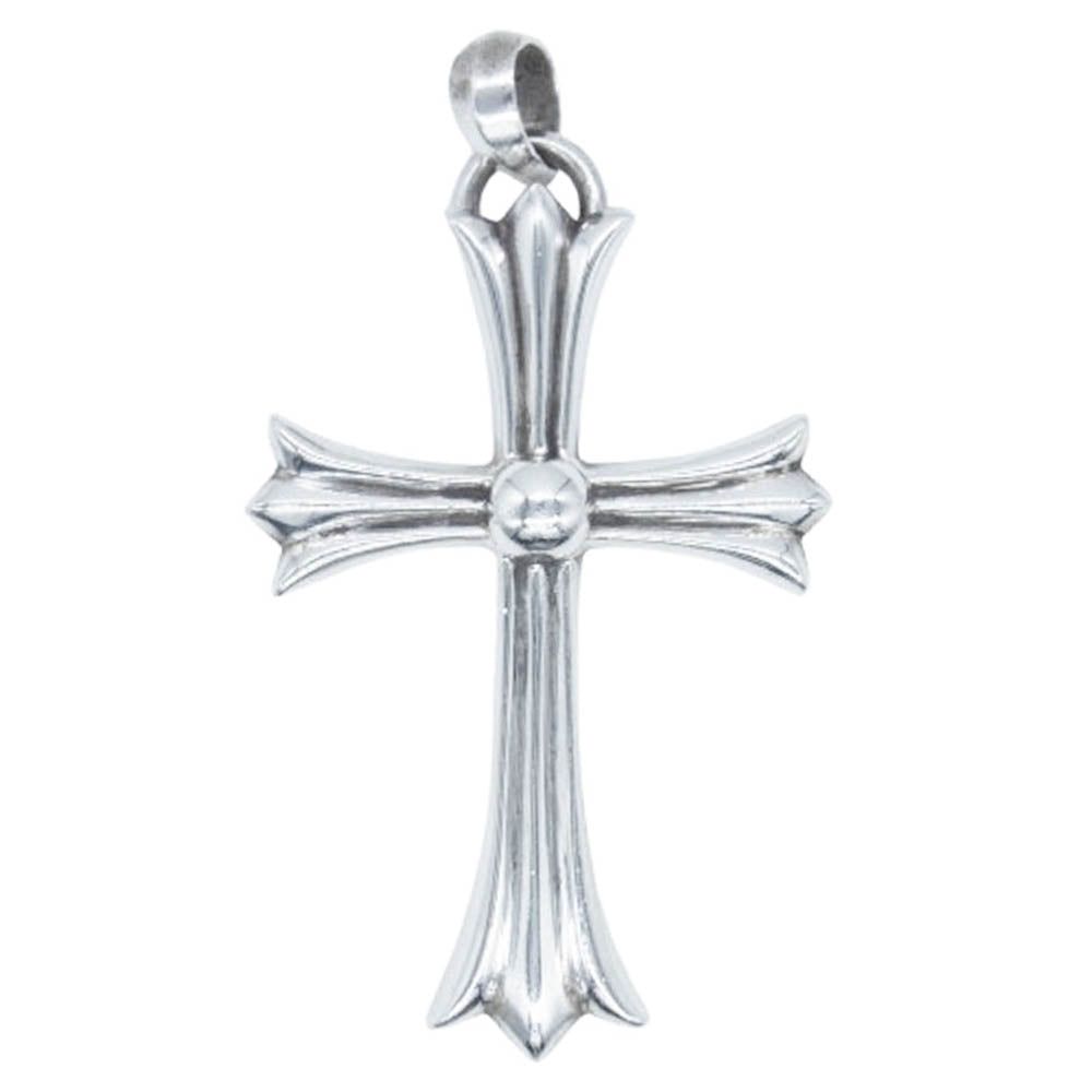 CHROME HEARTS クロムハーツ（原本無） CH CRS LG W BALE ラージCHクロス Wベイル ネックレス ペンダント トップ シルバー系【中古】