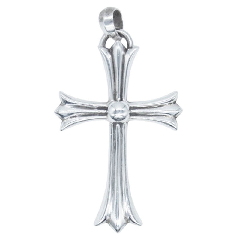 CHROME HEARTS クロムハーツ（原本無） CH CRS LG W BALE ラージCHクロス Wベイル ネックレス ペンダント トップ シルバー系【中古】