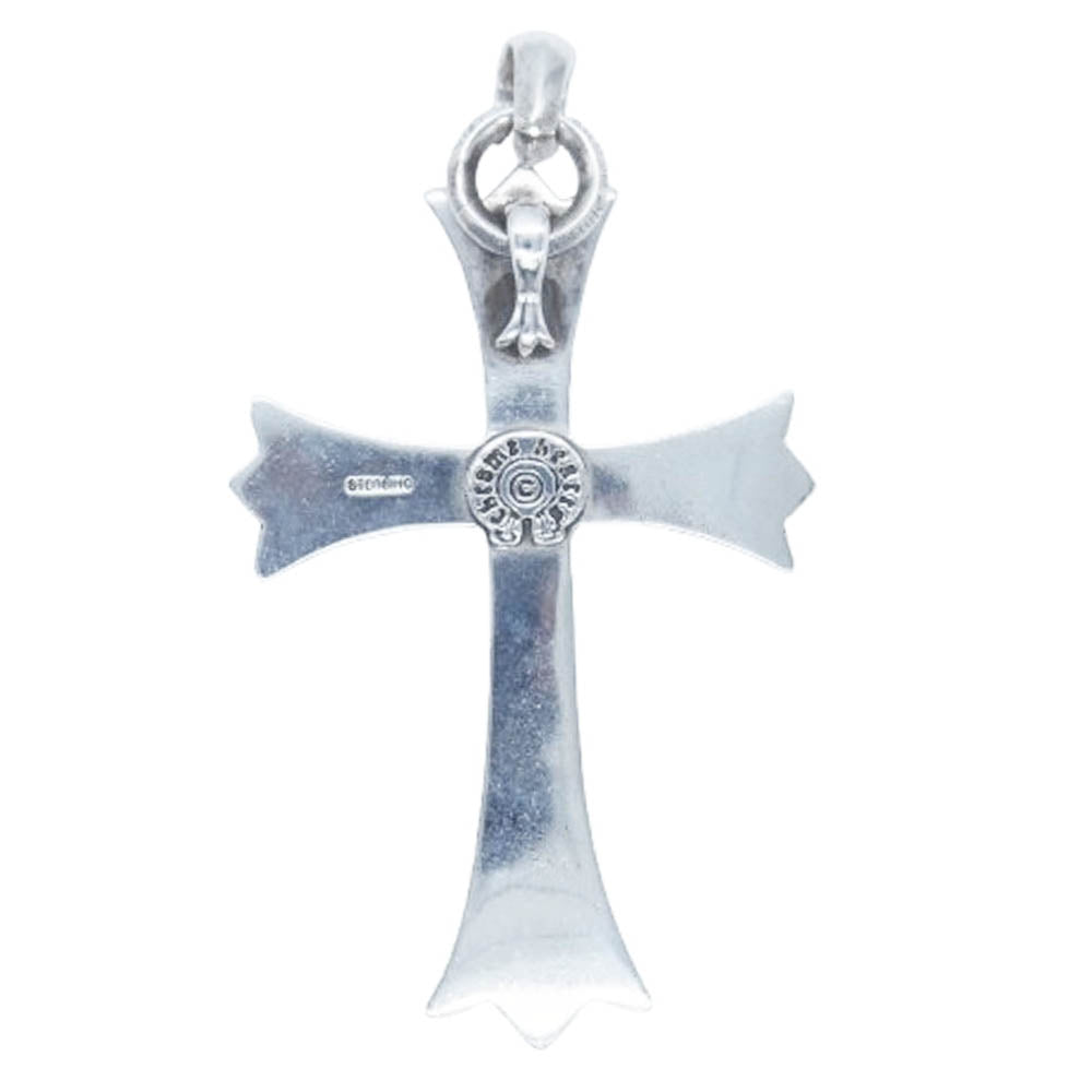 CHROME HEARTS クロムハーツ（原本無） CH CRS LG W BALE ラージCHクロス Wベイル ネックレス ペンダント トップ シルバー系【中古】