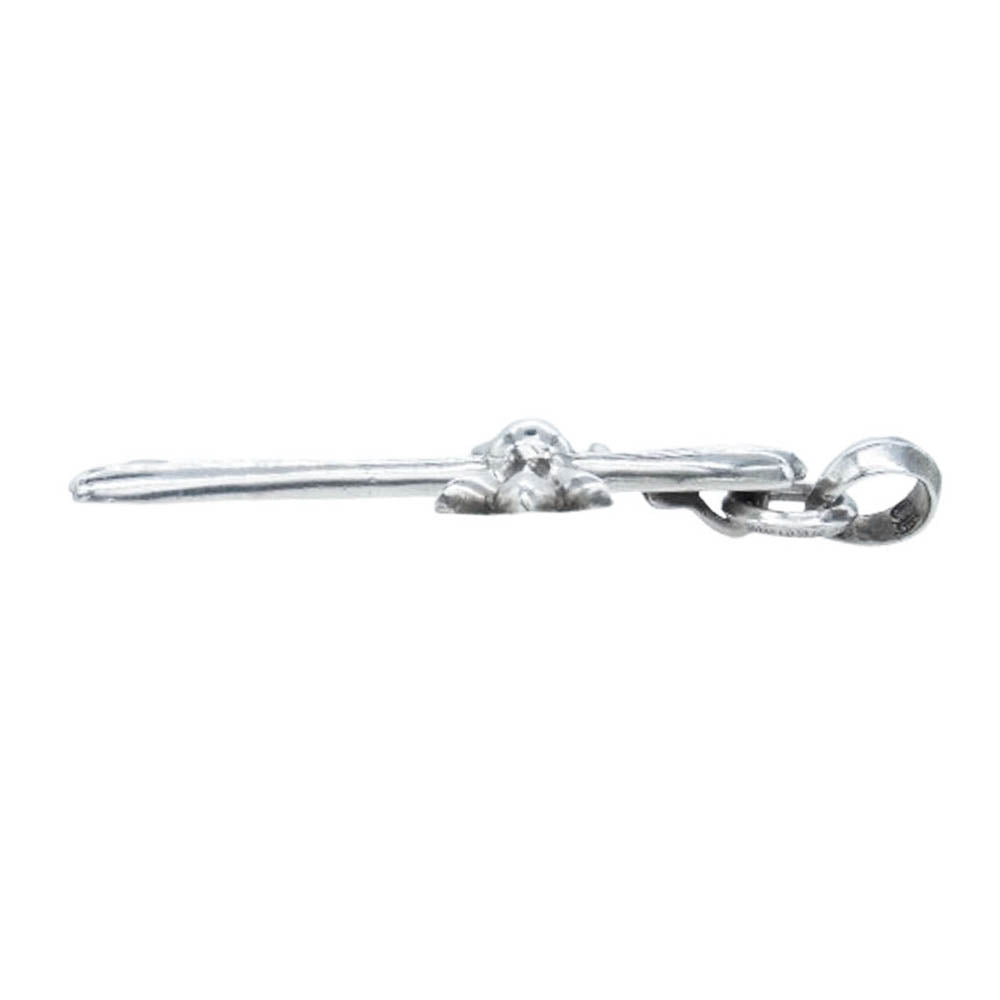 CHROME HEARTS クロムハーツ（原本無） CH CRS LG W BALE ラージCHクロス Wベイル ネックレス ペンダント トップ シルバー系【中古】