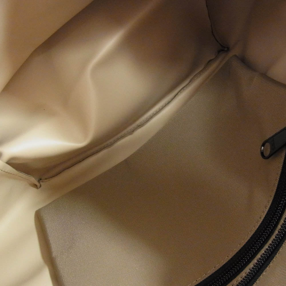 Herve Chapelier エルベ・シャプリエ 1027NSP パリ限定 エッフェル塔プリント 舟型トートM ブラウン系【新古品】【未使用】【中古】
