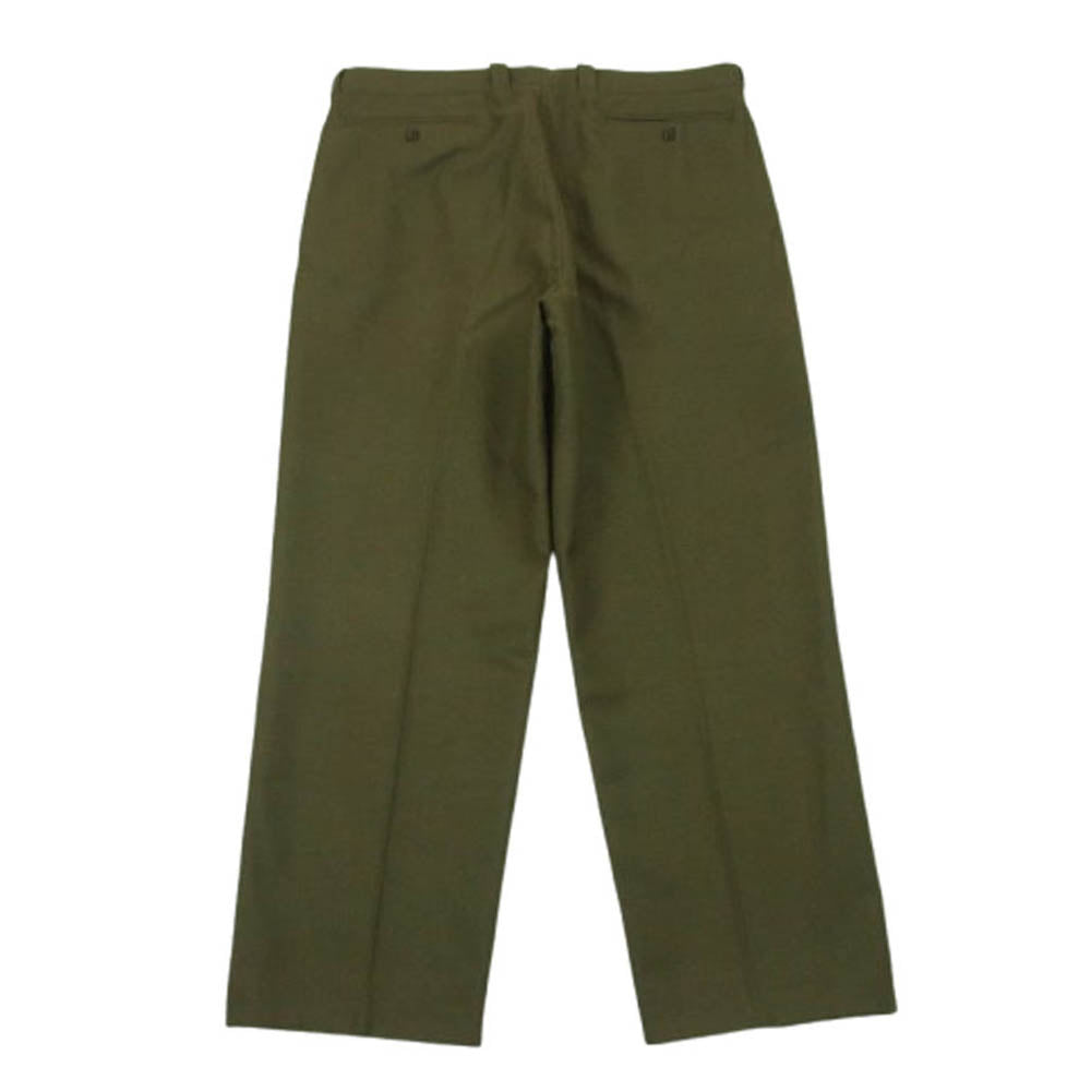 ヴィンテージ French Army フランス軍 M52 Wool Trousers S.E.D.P.A BERGERAC 1970 ミリタリー ウール パンツ グリーン系 M【中古】