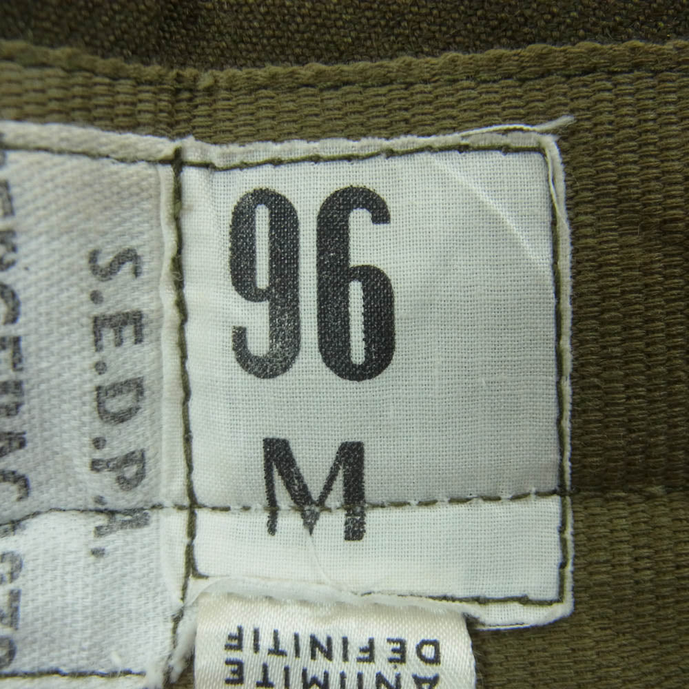 ヴィンテージ French Army フランス軍 M52 Wool Trousers S.E.D.P.A BERGERAC 1970 ミリタリー ウール パンツ グリーン系 M【中古】