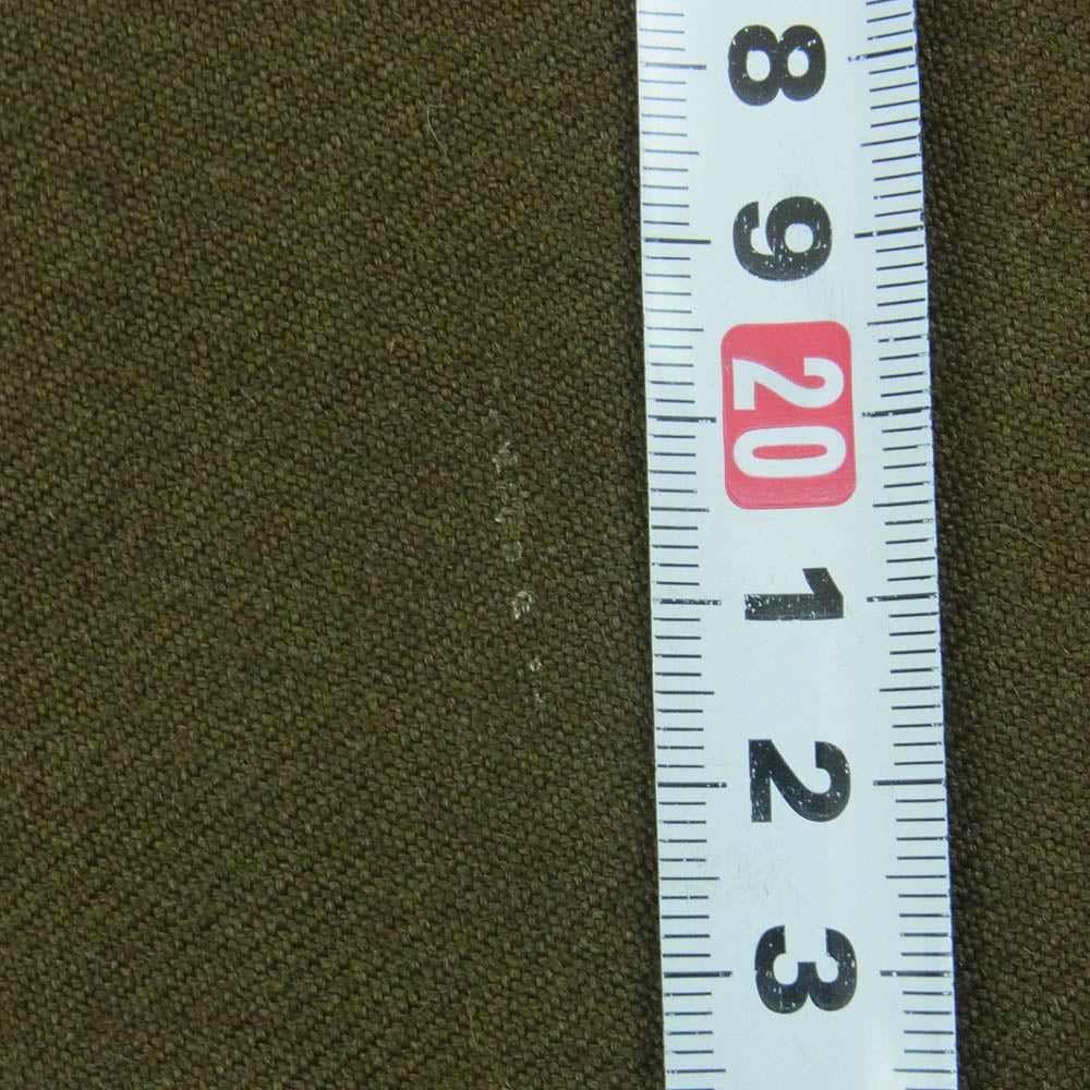 ヴィンテージ French Army フランス軍 M52 Wool Trousers S.E.D.P.A BERGERAC 1970 ミリタリー ウール パンツ グリーン系 M【中古】