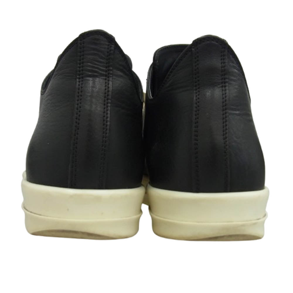 Rick Owens リックオウエンス RU01D3891 LOW SNEAKS レザー ローカット スニーカー ブラック ブラック系 42【中古】