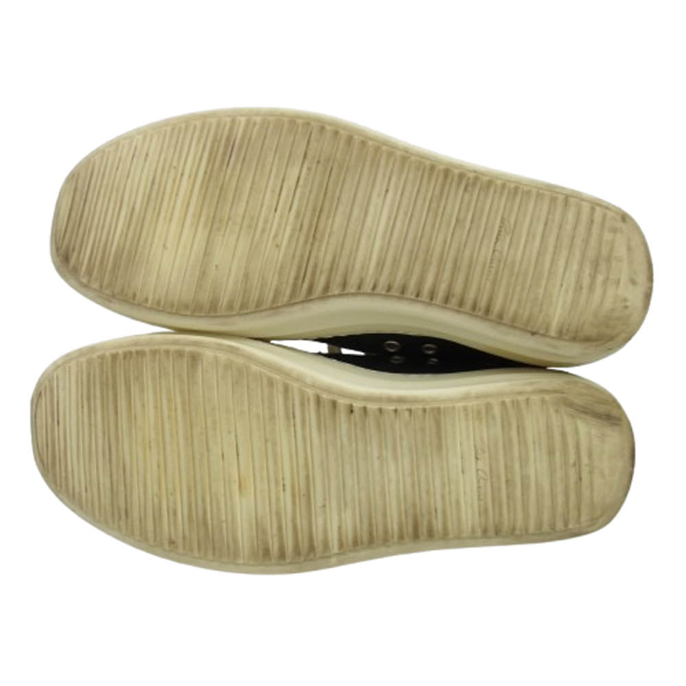 Rick Owens リックオウエンス RU01D3891 LOW SNEAKS レザー ローカット スニーカー ブラック ブラック系 42【中古】