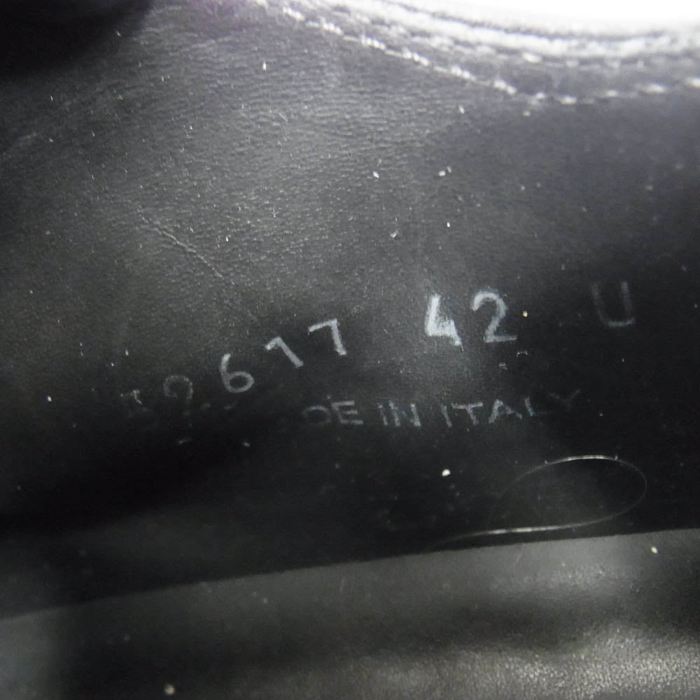 Rick Owens リックオウエンス RU01D3891 LOW SNEAKS レザー ローカット スニーカー ブラック ブラック系 42【中古】