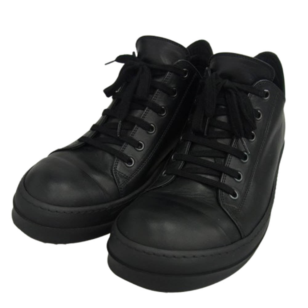 Rick Owens リックオウエンス 25SS RR01E5891-LCH LOW SNEAKS ラモーンズ レザー ロー スニーカー ブラック系 42【中古】