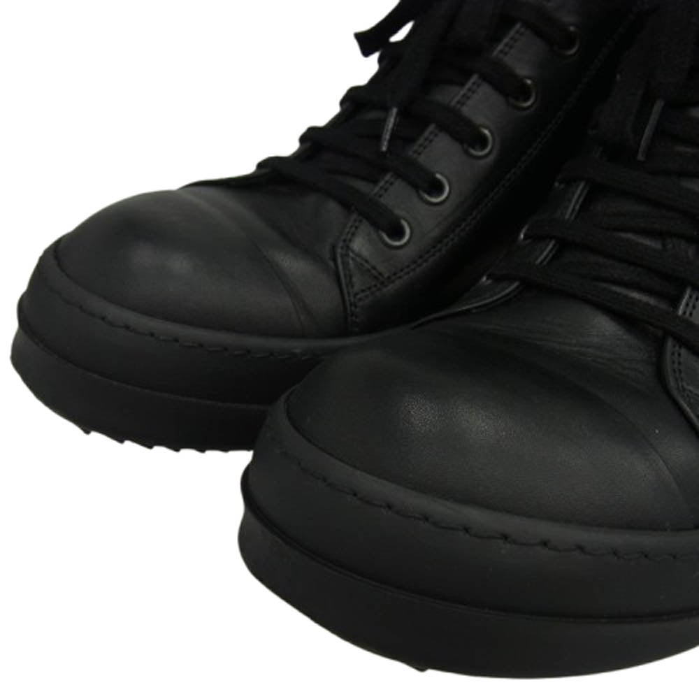 Rick Owens リックオウエンス 25SS RR01E5891-LCH LOW SNEAKS ラモーンズ レザー ロー スニーカー ブラック系 42【中古】