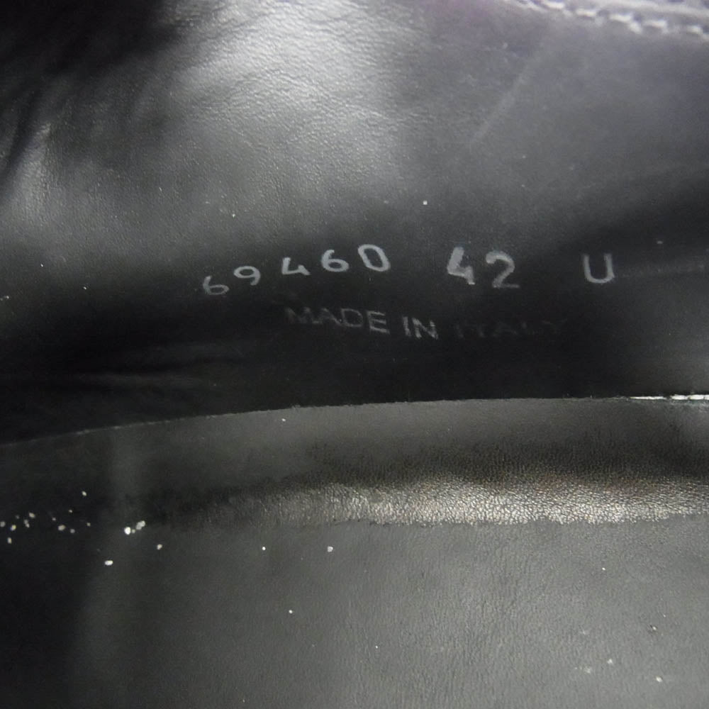 Rick Owens リックオウエンス 25SS RR01E5891-LCH LOW SNEAKS ラモーンズ レザー ロー スニーカー ブラック系 42【中古】