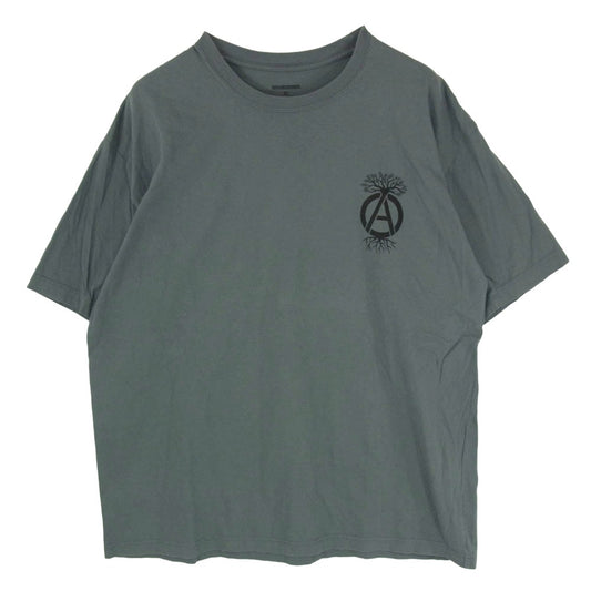NEIGHBORHOOD ネイバーフッド 23SS SRL TEE-2 ロゴ プリント 半袖 Tシャツ チャコール系 XL【中古】